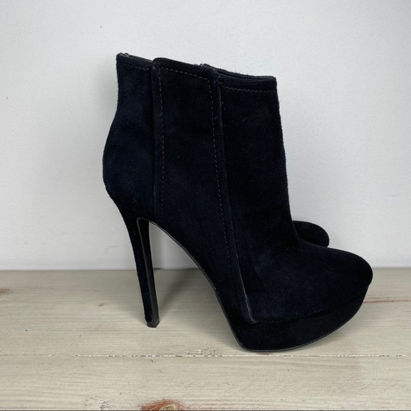 JESSICA SIMPSON “Billings” Platform Suede Booties - Picture 2 of 7